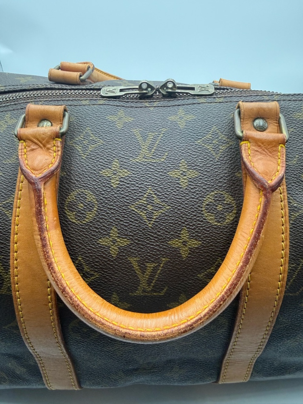 Louis Vuitton Brown Monogram Keepall 55 - Picture 7 of 13